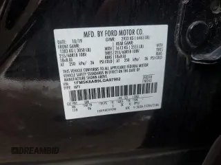 2020 Ford Police Interceptor Utility z VIN 1FM5K8AB9LGA97902, wystawiony jako Copart lot #45096225 z przebiegiem 93 845 mil mil oraz Szkody całkowita. Historia ofert i sprzedaży dostępna na DreamBid. Obrazek 13.