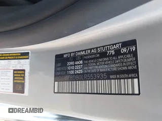2020 Mercedes-Benz C 300 with VIN WDDWF8DB0LR553935, listed as a IAAI auction lot 42310890 with 96,266 mi miles and . Bid and sale history available at DreamBid. Image 9.