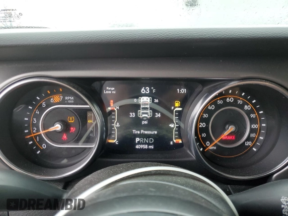 2022 Jeep Wrangler Sport с VIN 1C4GJXAN5NW226036, выставлен на аукционе Copart как лот 58492245 с пробегом 40 958 миль миль и Списание • Salvage title. История ставок и продаж доступна на DreamBid. Изображение 9.