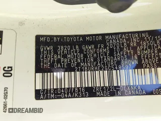 2016 Toyota Corolla L z VIN 2T1BURHE2GC548597, wystawiony jako IAAI lot #42241214 z przebiegiem 128 290 mil mil oraz . Historia ofert i sprzedaży dostępna na DreamBid. Obrazek 9.