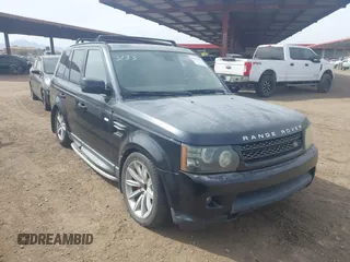 2012 Land Rover Range Rover Sport SC with VIN SALSH2E46CA735517, listed as a IAAI auction lot 41587307 with 113,081 mi miles. Bid and sale history available at carsss.com. Image 1.