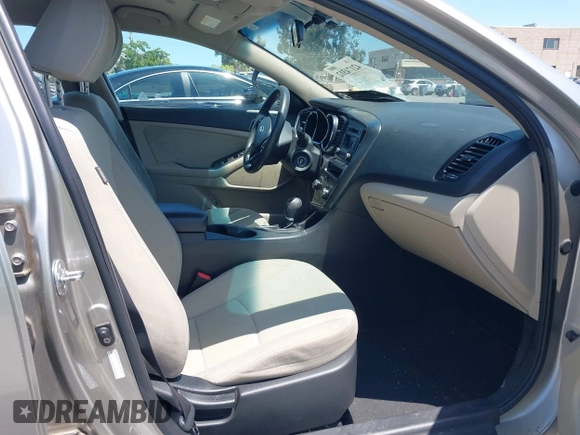 2013 Kia Optima LX with VIN KNAGM4A72D5399117, listed as a IAAI auction lot 42174312 with 105,661 mi miles and . Bid and sale history available at carsss.com. Image 5.