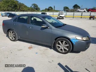 2004 Acura TSX w/Navigation with VIN JH4CL96984C035497, listed as a Copart auction lot 47575605 with 233,266 mi miles and Salvage Title. Bid and sale history available at carsss.com. Image 4.