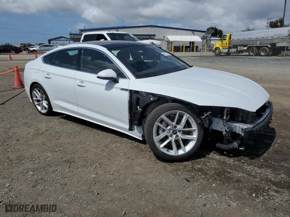 2023 Audi A5 Sportback S line Premium with VIN WAUDACF5XPA054054, listed as a Copart auction lot 48175464 with NaN miles. Bid and sale history available at carsss.com. Image 4.
