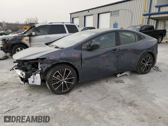 2024 Toyota Prius LE with VIN JTDACAAU5R3027130, listed as a Copart auction lot 50757655 with 2,523 mi miles and Salvage Title. Bid and sale history available at carsss.com. Image 1.