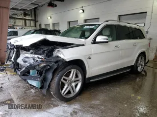 2015 Mercedes-Benz GL-Class GL 550 with VIN 4JGDF7DE0FA502665, listed as a Copart auction lot 41778295 with 98,709 mi miles and Salvage Title. Bid and sale history available at carsss.com. Image 1.