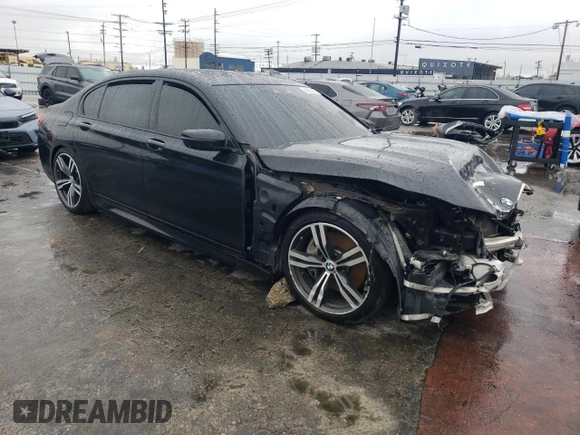 2018 BMW 7 Series 750i with VIN WBA7F0C54JGM22895, listed as a Copart auction lot 44083875 with 0 mi miles and Clean Title. Bid and sale history available at carsss.com. Image 4.