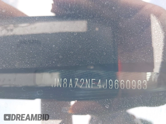 2018 Infiniti QX80 with VIN JN8AZ2NF4J9660983, listed as a IAAI auction lot 42063055 with 24,347 mi miles and . Bid and sale history available at DreamBid. Image 9.