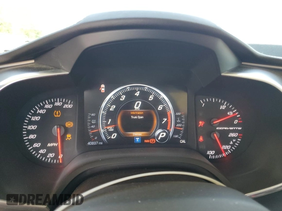 2017 Chevrolet Corvette Grand Sport 2LT with VIN 1G1YY2D71H5106768, listed as a Copart auction lot 51330795 with 40,897 mi miles and Salvage title. Bid and sale history available at DreamBid. Image 9.