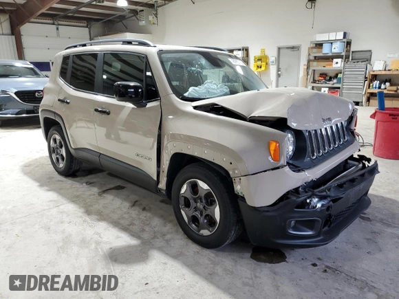 2015 Jeep Renegade Latitude with VIN ZACCJABH1FPC04716, listed as a Copart auction lot 45083715 with 102,045 mi miles and Salvage Title. Bid and sale history available at carsss.com. Image 4.