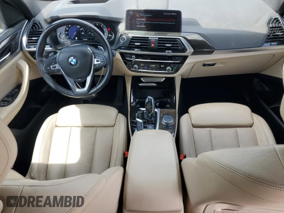 2018 BMW X3 xDrive30i with VIN 5UXTR9C57JLD57904, listed as a Copart auction lot 53699985 with 75,798 mi miles and Salvage Title. Bid and sale history available at DreamBid. Image 8.