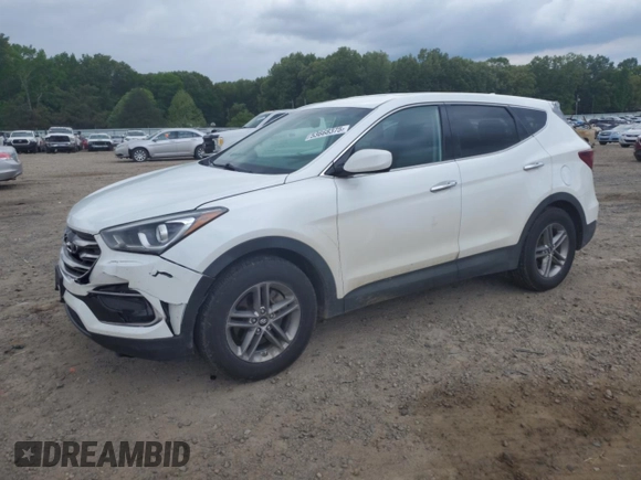 2017 Hyundai Santa Fe 2.4L z VIN 5XYZTDLB8HG429461, wystawiony jako Copart lot #53668375 z przebiegiem 97 447 mil mil oraz Czysty tytuł • Clean title. Historia ofert i sprzedaży dostępna na DreamBid. Obrazek 1.