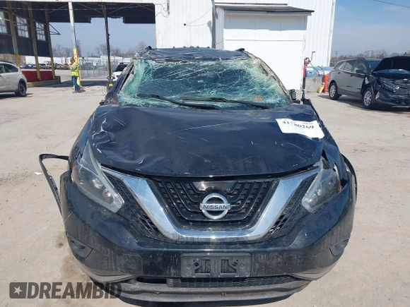 2018 Nissan Murano SV with VIN 5N1AZ2MG4JN116458, listed as a IAAI auction lot 41780269 with 157,587 mi miles and . Bid and sale history available at carsss.com. Image 6.