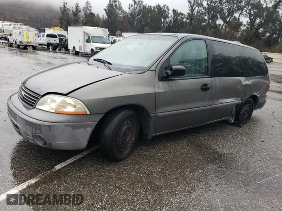 2001 Ford Windstar LX with VIN 2FMZA50421BB95048, listed as a Copart auction lot 45223795 with 208,984 mi miles and Salvage Title. Bid and sale history available at carsss.com. Image 1.