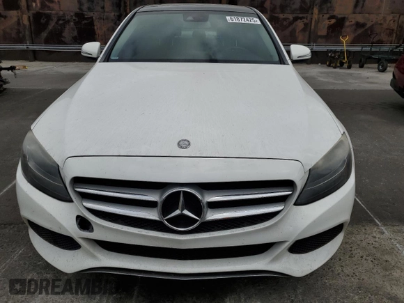 2016 Mercedes-Benz C 300 with VIN 55SWF4JB3GU155989, listed as a Copart auction lot 61872425 with 132,637 mi miles and Salvage title. Bid and sale history available at DreamBid. Image 5.