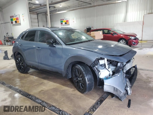 2024 Mazda CX-30 2.5 S Preferred Package with VIN 3MVDMBCM0RM600185, listed as a Copart auction lot 50213865 with 17,563 mi miles and Salvage Title. Bid and sale history available at carsss.com. Image 4.