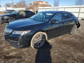 2016 Acura TLX V6 Advance with VIN 19UUB3F72GA000072, listed as a Copart auction lot 43923735 with 107,304 mi miles and Salvage Title. Bid and sale history available at carsss.com. Image 1.