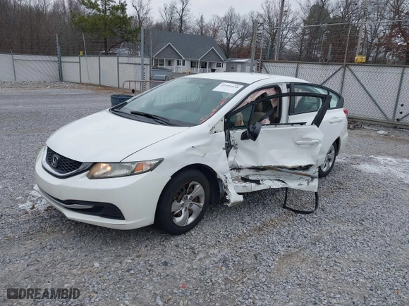 2014 Honda Civic Sedan LX with VIN 19XFB2F5XEE055167, listed as a IAAI auction lot 41591834 with 215,740 mi miles. Bid and sale history available at carsss.com. Image 17.