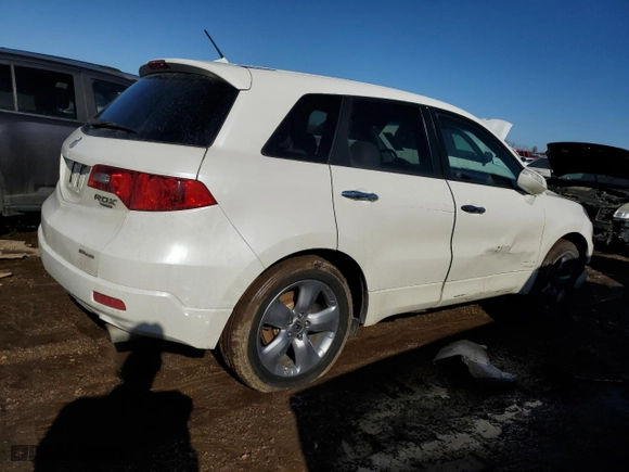 2007 Acura RDX with VIN 5J8TB18207A010584, listed as a Copart auction lot 46355435 with 111,676 mi miles and Salvage Title. Bid and sale history available at carsss.com. Image 3.