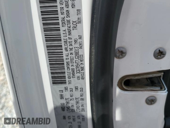 2018 Ram 2500 Tradesman with VIN 3C6TR5HT7JG288313, listed as a Copart auction lot 57519165 with 148,402 mi miles and Clean title. Bid and sale history available at DreamBid. Image 12.