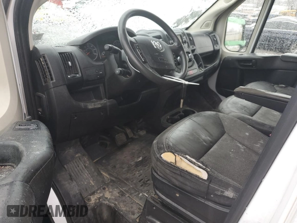 2018 Ram ProMaster Cargo with VIN 3C6URVJG2JE108281, listed as a Copart auction lot 44263195 with 210,691 mi miles and Clean Title. Bid and sale history available at carsss.com. Image 8.