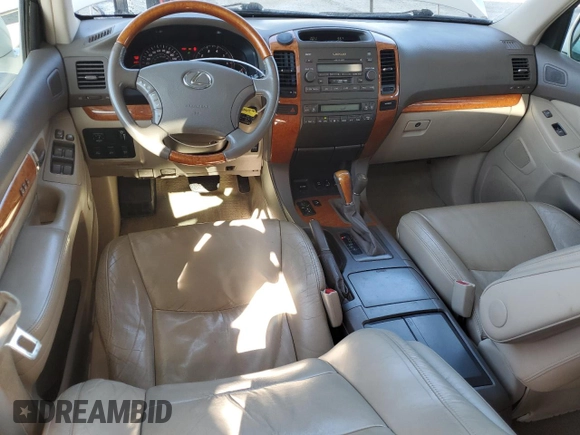2004 Lexus GX 470 z VIN JTJBT20X240059501, wystawiony jako Copart lot #45146365 z przebiegiem 190 145 mil mil oraz Tytuł czysty. Historia ofert i sprzedaży dostępna na DreamBid. Obrazek 8.