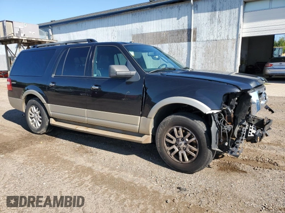 2010 Ford Expedition EL Eddie Bauer with VIN 1FMJK1J52AEA14755, listed as a Copart auction lot 65966154 with 124,533 mi miles and Clean Title. Bid and sale history available at carsss.com. Image 4.