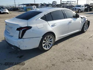 2020 Cadillac CT5 Luxury with VIN 1G6DW5RK0L0120793, listed as a Copart auction lot 51845225 with 57,041 mi miles and Salvage Title. Bid and sale history available at DreamBid. Image 3.