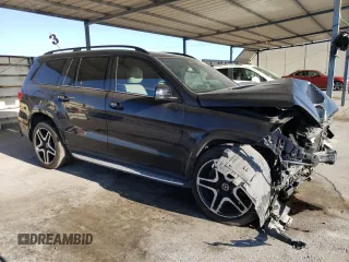 2018 Mercedes-Benz GLS 550 with VIN 4JGDF7DE2JB155987, listed as a Copart auction lot 69892064 with 104,945 mi miles and Salvage Title. Bid and sale history available at DreamBid. Image 4.