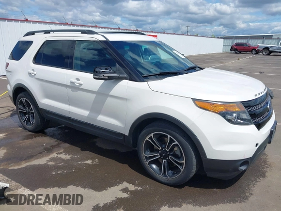 2015 Ford Explorer Sport z VIN 1FM5K8GT0FGA87473, wystawiony jako IAAI lot #42272510 z przebiegiem 123 443 mil mil oraz . Historia ofert i sprzedaży dostępna na DreamBid. Obrazek 1.