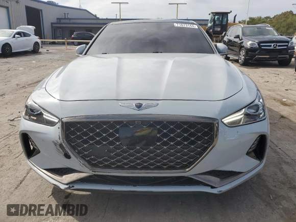 2019 Genesis G70 3.3T Advanced with VIN KMTG34LE4KU030796, listed as a Copart auction lot 71673144 with 100,932 mi miles and Salvage Title. Bid and sale history available at carsss.com. Image 5.