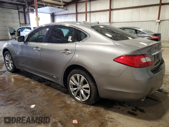 2012 Infiniti M37 with VIN JN1BY1AR6CM396570, listed as a Copart auction lot 81707124 with 102,462 mi miles and Salvage Title. Bid and sale history available at carsss.com. Image 2.