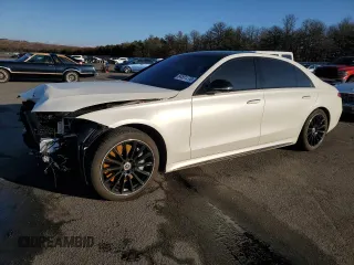 2023 Mercedes-Benz S-Class S 580 with VIN W1K6G7GB5PA230293, listed as a Copart auction lot 84591274 with 0 mi miles and Salvage Title. Bid and sale history available at carsss.com. Image 1.