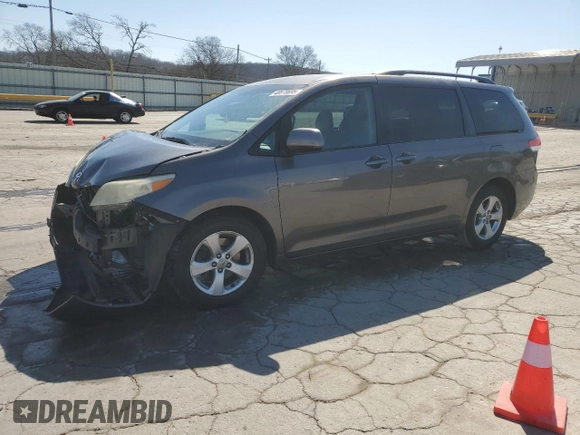 2012 Toyota Sienna LE AAS with VIN 5TDKK3DC8CS216589, listed as a Copart auction lot 48870695 with 219,270 mi miles and Salvage Title. Bid and sale history available at carsss.com. Image 1.