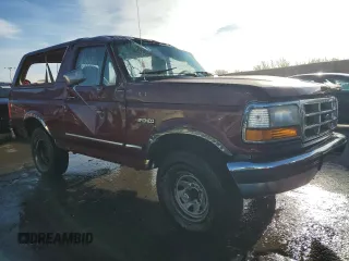 1996 Ford Bronco Custom with VIN 1FMEU15HXTLA00505, listed as a Copart auction lot 48621395 with 178,614 mi miles and Salvage Title. Bid and sale history available at DreamBid. Image 4.