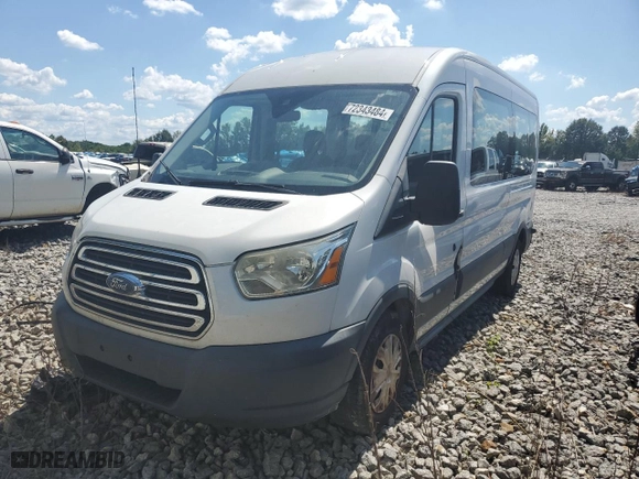 2015 Ford Transit Wagon XL with VIN 1FBZX2CM5FKB23517, listed as a Copart auction lot 72343484 with 92,934 mi miles and Salvage Title. Bid and sale history available at carsss.com. Image 1.