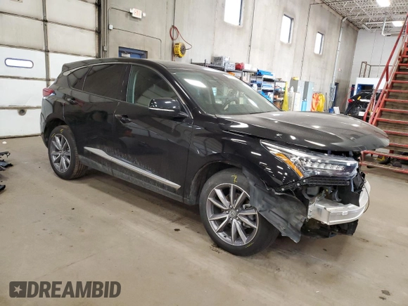 2021 Acura RDX w/Technology Package with VIN 5J8TC2H54ML039812, listed as a Copart auction lot 88074125 with 0 mi miles and Salvage Title. Bid and sale history available at carsss.com. Image 4.