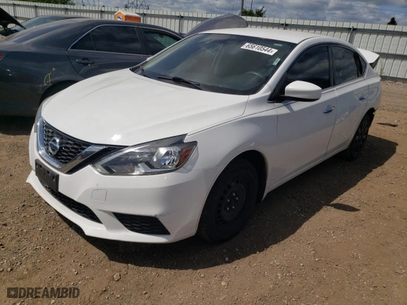 2016 Nissan Sentra SV with VIN 3N1AB7AP1GY335936, listed as a Copart auction lot 65610544 with 96,400 mi miles and Salvage Title. Bid and sale history available at carsss.com. Image 1.