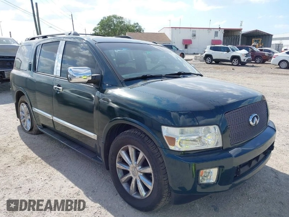 2008 Infiniti QX56 with VIN 5N3AA08D98N908053, listed as a IAAI auction lot 41915120 with 195,652 mi miles. Bid and sale history available at carsss.com. Image 1.
