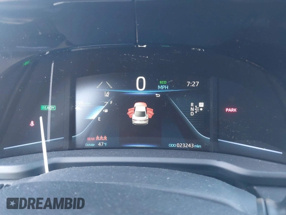 2022 Toyota Mirai XLE with VIN JTDAAAAA9NA007013, listed as a IAAI auction lot 41744965 with 23,243 mi miles and . Bid and sale history available at DreamBid. Image 7.