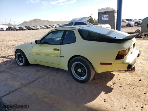 1983 Porsche 944 with VIN WP0AA0943DN459166, listed as a Copart auction lot 75570024 with NaN miles and Clean Title. Bid and sale history available at carsss.com. Image 2.