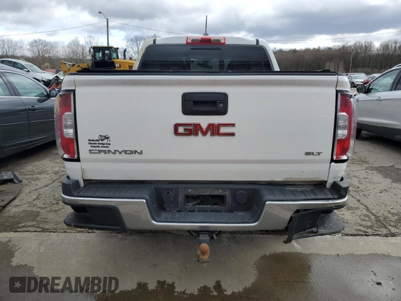 2016 GMC Canyon 4WD SLT z VIN 1GTG6DE35G1371344, wystawiony jako Copart lot #49954915 z przebiegiem 106 345 mil mil oraz Szkody całkowita. Historia ofert i sprzedaży dostępna na DreamBid. Obrazek 6.