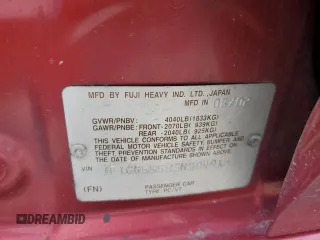 2003 Subaru Impreza TS z VIN JF1GG65583H804916, wystawiony jako Copart lot #60439945 z przebiegiem 118 927 mil mil oraz Szkoda całkowita • Salvage title. Historia ofert i sprzedaży dostępna na DreamBid. Obrazek 12.
