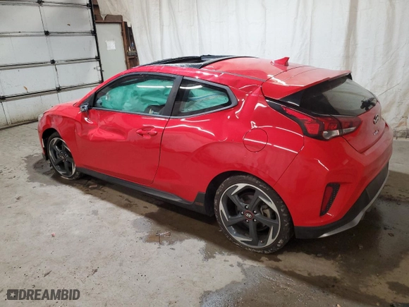 2019 Hyundai Veloster Turbo R-Spec with VIN KMHTH6AB8KU013806, listed as a Copart auction lot 67036063 with 15,599 mi miles. Bid and sale history available at carsss.com. Image 2.
