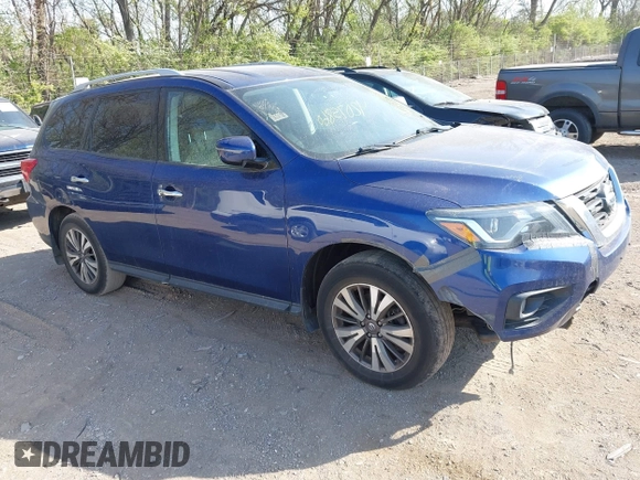 2017 Nissan Pathfinder SV with VIN 5N1DR2MM0HC695523, listed as a IAAI auction lot 42075860 with 156,725 mi miles and . Bid and sale history available at DreamBid. Image 1.