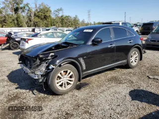 2014 Infiniti QX70 with VIN JN8CS1MU7EM451554, listed as a Copart auction lot 88010835 with Not Provided miles and Salvage Title. Bid and sale history available at DreamBid. Image 1.