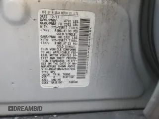 2018 Nissan Rogue SV with VIN JN8AT2MV4JW317263, listed as a Copart auction lot 45039045 with 124,579 mi miles and Salvage Title. Bid and sale history available at carsss.com. Image 15.