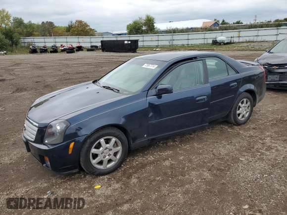 2007 Cadillac CTS with VIN 1G6DM57T470105320, listed as a Copart auction lot 73967314 with 73,551 mi miles and Salvage Title. Bid and sale history available at carsss.com. Image 1.