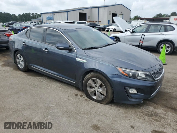 2015 Kia Optima Hybrid with VIN KNAGM4AD0F5081814, listed as a Copart auction lot 53929215 with 165,969 mi miles and Clean Title. Bid and sale history available at carsss.com. Image 4.