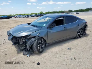 2024 Nissan Sentra SV with VIN 3N1AB8CVXRY217033, listed as a Copart auction lot 58655825 with 21,531 mi miles and Salvage title. Bid and sale history available at DreamBid. Image 1.